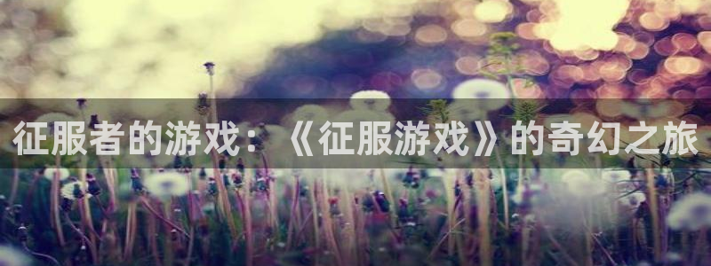 j9会：征服者的游戏：《征服游戏》的奇幻之旅
